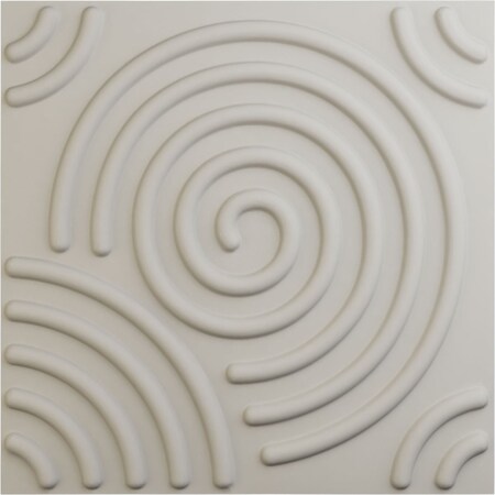 Ekena Millwork 19 5/8in. W x 19 5/8in. H Spiral EnduraWall Decorative 3D Wall Panel, Total 32.04 Sq. Ft., 12PK WP20X20SPGBW-CASE-12